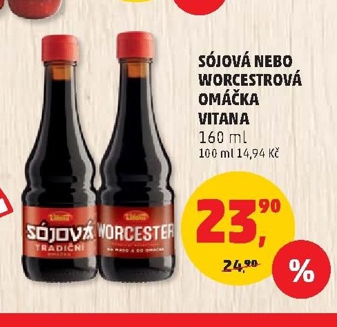 SÓJOVÁ NEBO WORCESTROVÁ OMÁČKA VITANA