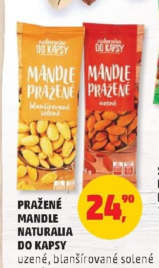 Pražené mandle Naturalia do kapsy