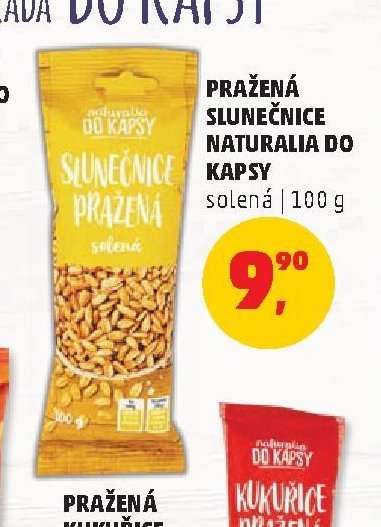 Pražená slunečnice Naturalia do kapsy