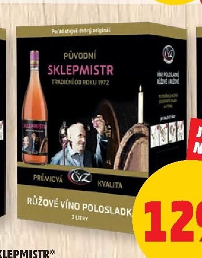 PŮVODNÍ SKLEPMISTR růžové