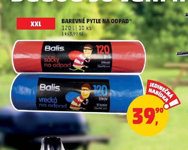 Barevné pytle na odpad