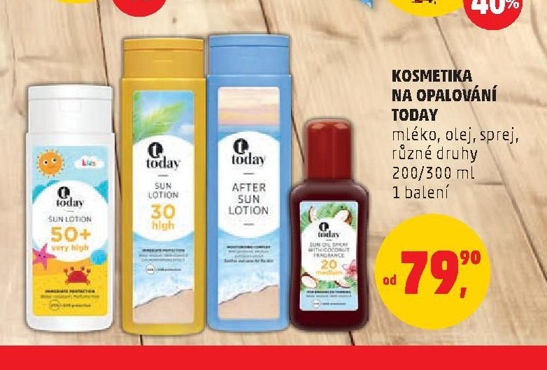 Kosmetika na opalování Today