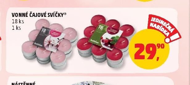 Vonné čajové svíčky