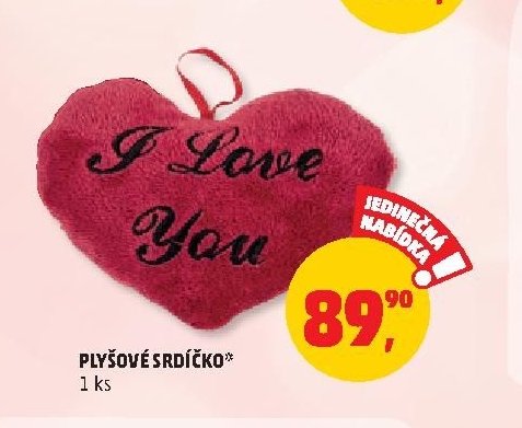 Plyšové srdíčko