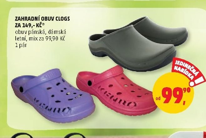 ZAHRADNÍ OBUV CLOGS