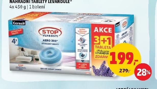 Náhradní tablety Levandule 4x 450 g