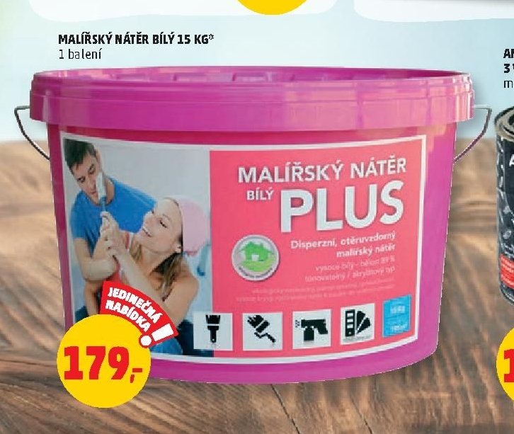 Malířský nátěr bílý 15 kg