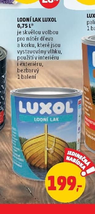 Lodní lak Luxol 0,75 l