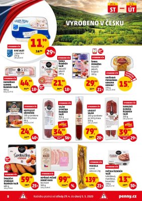 akční leták Penny Market 29.4.2020-5.5.2020