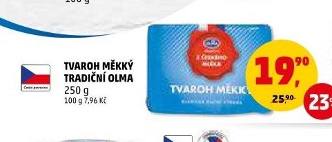 Tvaroh měkký tradiční Olma