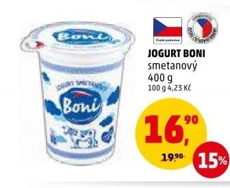 Jogurt Boni smetanový