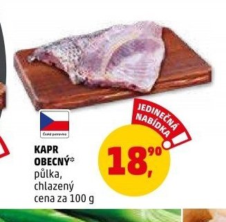 Kapr obecný půlka, chlazený