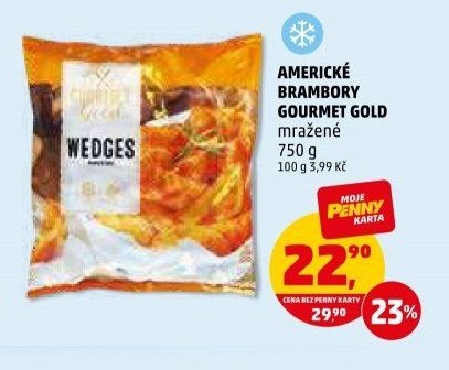 AMERICKÉ BRAMBORY GOURMET GOLD mražené 750 g