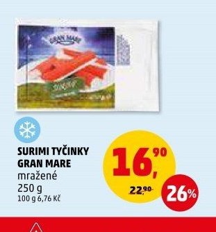 SURIMI TYČINKY GRAN MARE mražené 250 g