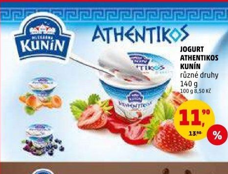 Jogurt Athentikos Kunín 140 g