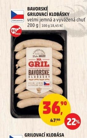 Bavorské grilovací klobásky