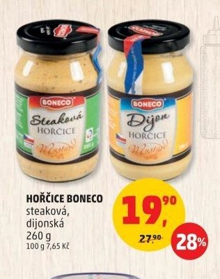 Hořčice Boneco steaková, dijonská 260 g