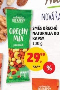 Směs ořechů Naturalia do kapsy 100 g