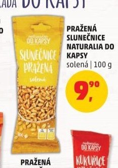 Pražená slunečnice Naturalia do kapsy 100 g