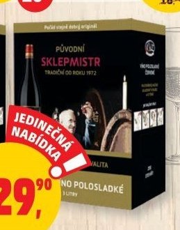 Původní sklepmistr červené
