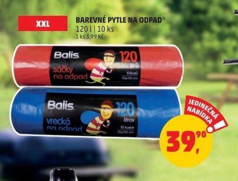 Barevné pytle na odpad Balis