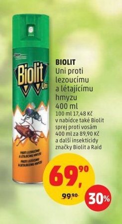 Biolit Uni proti lezoucímu a létajícímu hmyzu