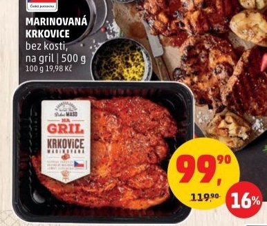 Krkovice bez kosti marinovaná Na gril Penny
