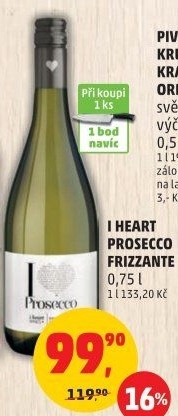Víno Prosecco I Heart