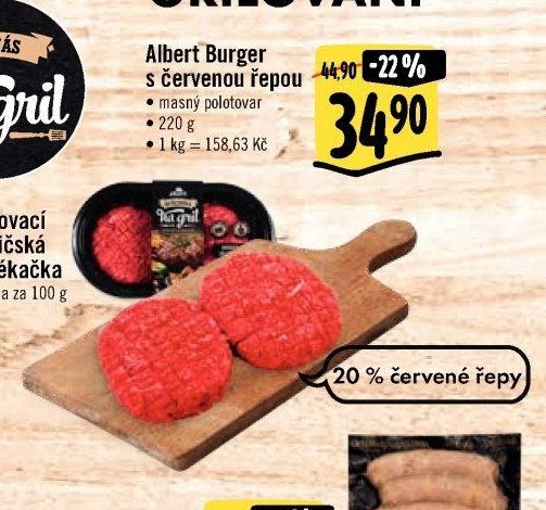 Albert Burger s červenou řepou