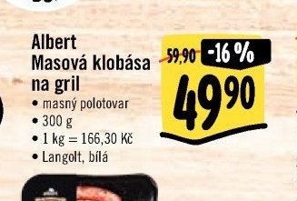 Albert Masová klobása na gril