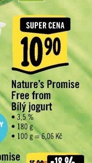 Nature's Promise Free from Bílý jogurt