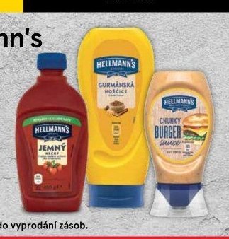 Hellmann's Kečup, Hořčice, BBQ omáčka