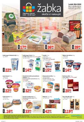 akční leták Žabka 29.4.2020-12.5.2020