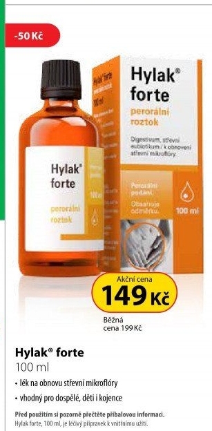 Kapky k obnovení střevní mikroflóry Hylak forte Ratiopharm