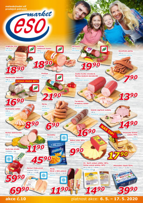 akční leták ESO MARKET 6.5.2020-17.5.2020