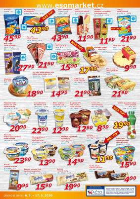 akční leták ESO MARKET 6.5.2020-17.5.2020