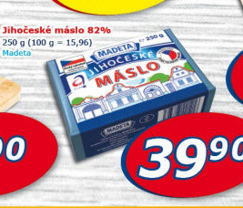 Máslo Jihočeské Madeta