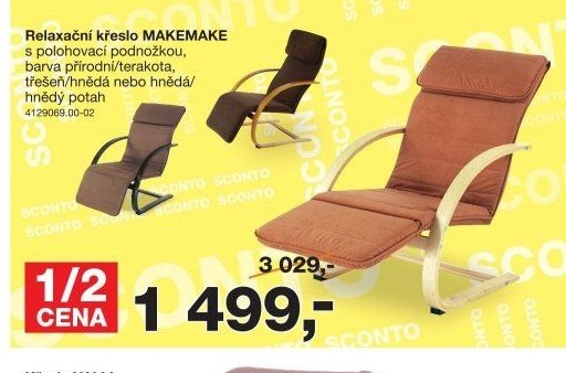 Relaxační křeslo MAKEMAKE - Sconto nábytek akcniletaky.com
