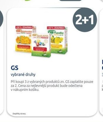 GS vybrané druhy