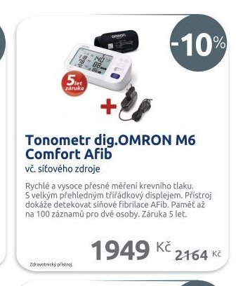 Tonometr dig.OMRON M6 Comfort Afib