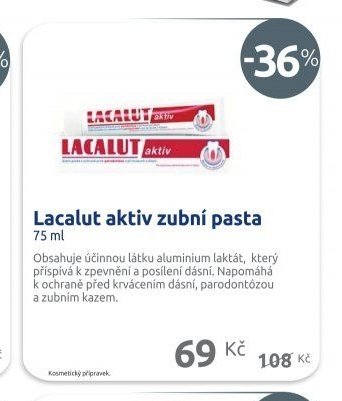 Lacalut aktiv zubní pasta