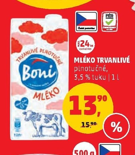 MLÉKO TRVANLIVÉ
