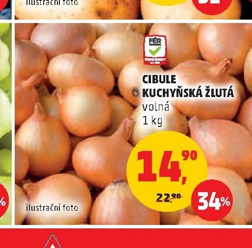 CIBULE KUCHYŇSKÁ ŽLUTÁ