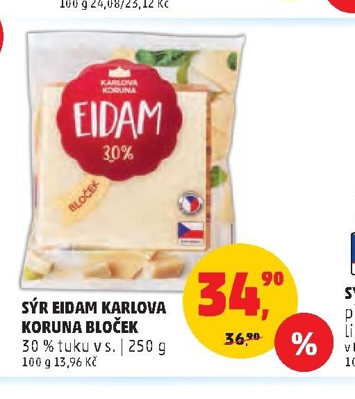 SÝR EIDAM KARLOVA KORUNA