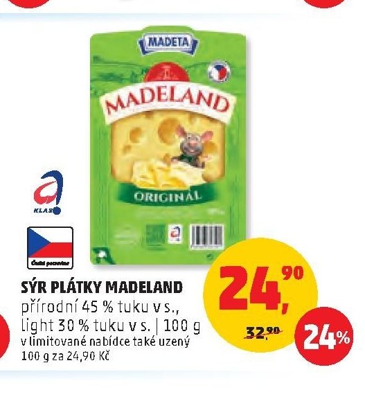 SÝR PLÁTKY MADELAND