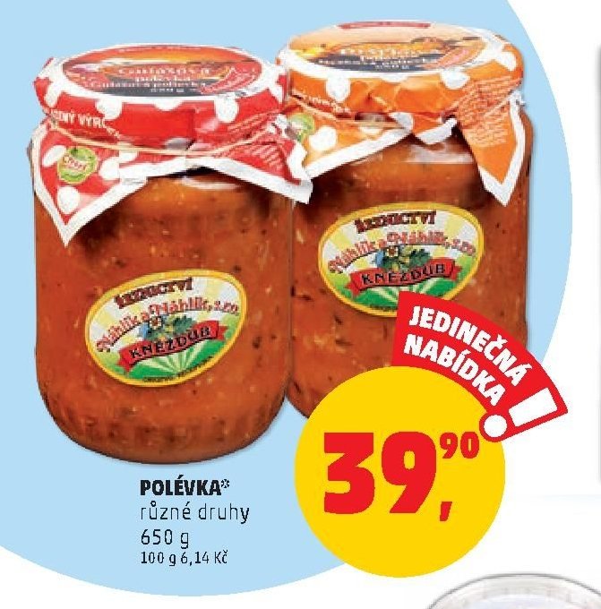 Polévka různé druhy