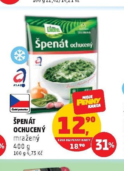 Špenát ochucený