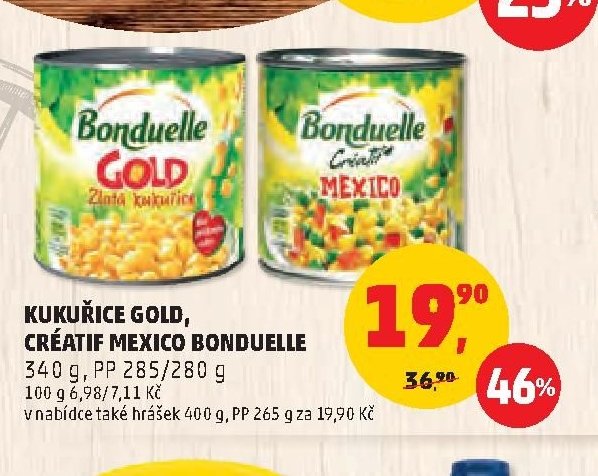 Kukuřice Gold, Créatif Mexico Bonduelle