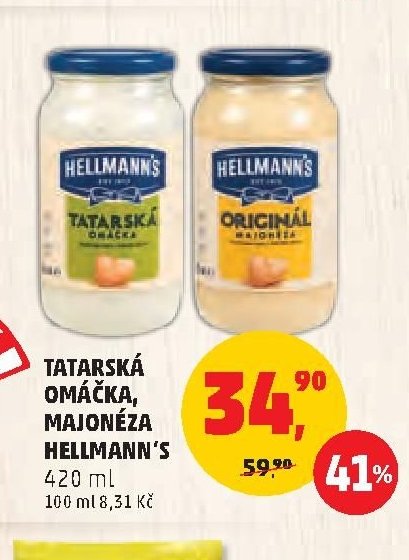 Tatarská omáčka, majonéza Hellmann's