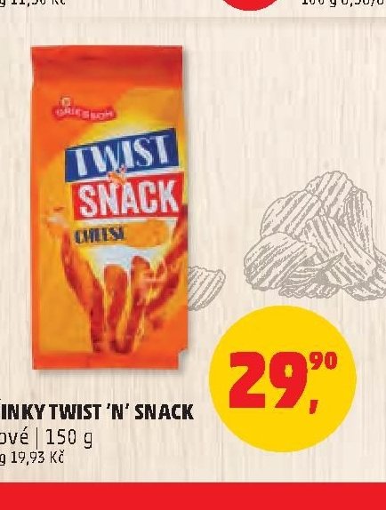 Tyčinky Twist 'n' Snack